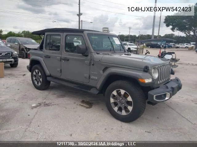 2023 Jeep Wrangler Sahara VIN: 1C4HJXEGXPW542423 Lot: 12117380