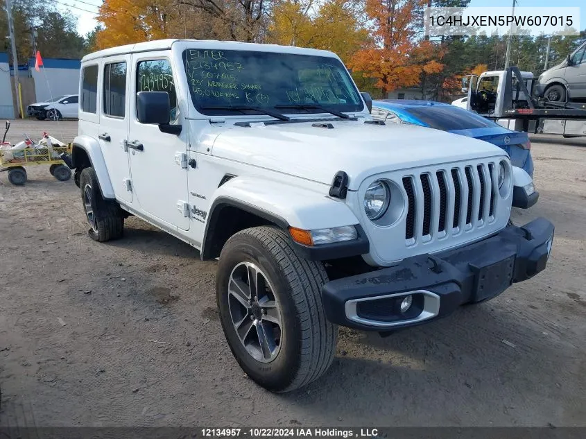 2023 Jeep Wrangler Sahara VIN: 1C4HJXEN5PW607015 Lot: 12134957