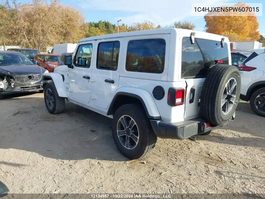 2023 Jeep Wrangler Sahara VIN: 1C4HJXEN5PW607015 Lot: 12134957