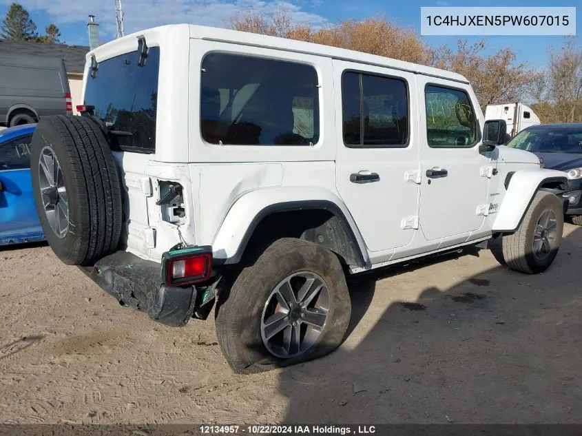 2023 Jeep Wrangler Sahara VIN: 1C4HJXEN5PW607015 Lot: 12134957