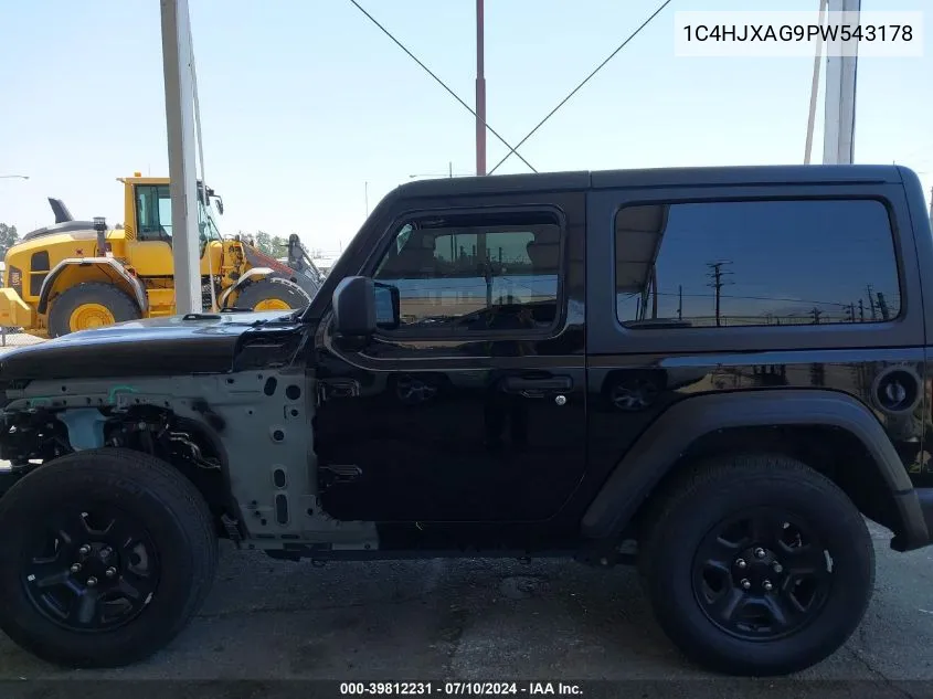 1C4HJXAG9PW543178 2023 Jeep Wrangler 2-Door Sport 4X4