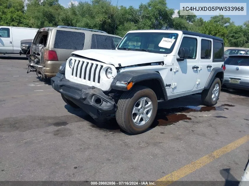 1C4HJXDG5PW533968 2023 Jeep Wrangler 4-Door Sport S 4X4