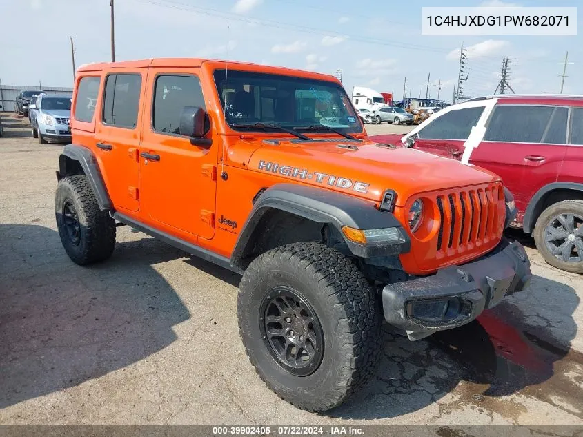 2023 Jeep Wrangler 4-Door High Tide 4X4 VIN: 1C4HJXDG1PW682071 Lot: 39902405