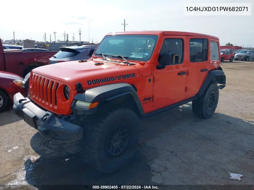 1C4HJXDG1PW682071 2023 Jeep Wrangler 4-Door High Tide 4X4