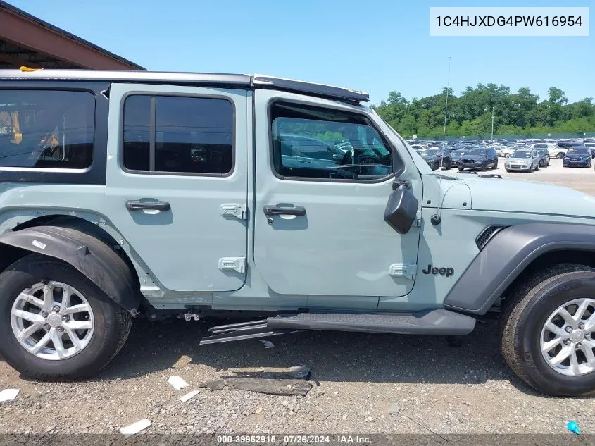 2023 Jeep Wrangler 4-Door Sport S 4X4 VIN: 1C4HJXDG4PW616954 Lot: 39952915