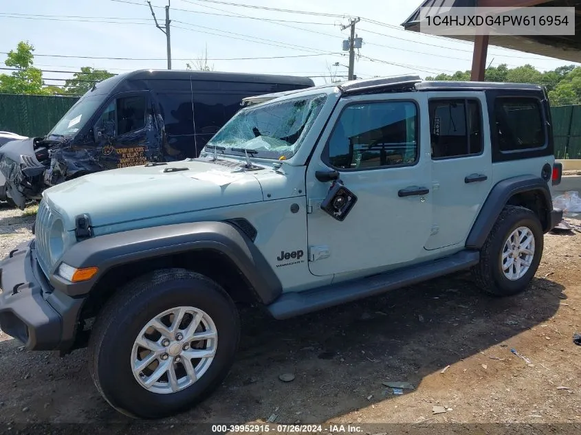 2023 Jeep Wrangler 4-Door Sport S 4X4 VIN: 1C4HJXDG4PW616954 Lot: 39952915