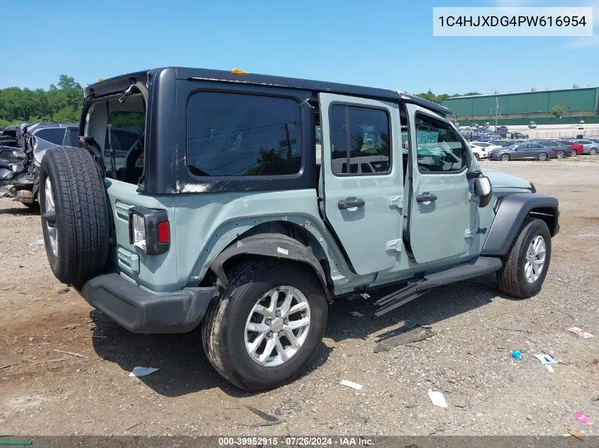 2023 Jeep Wrangler 4-Door Sport S 4X4 VIN: 1C4HJXDG4PW616954 Lot: 39952915