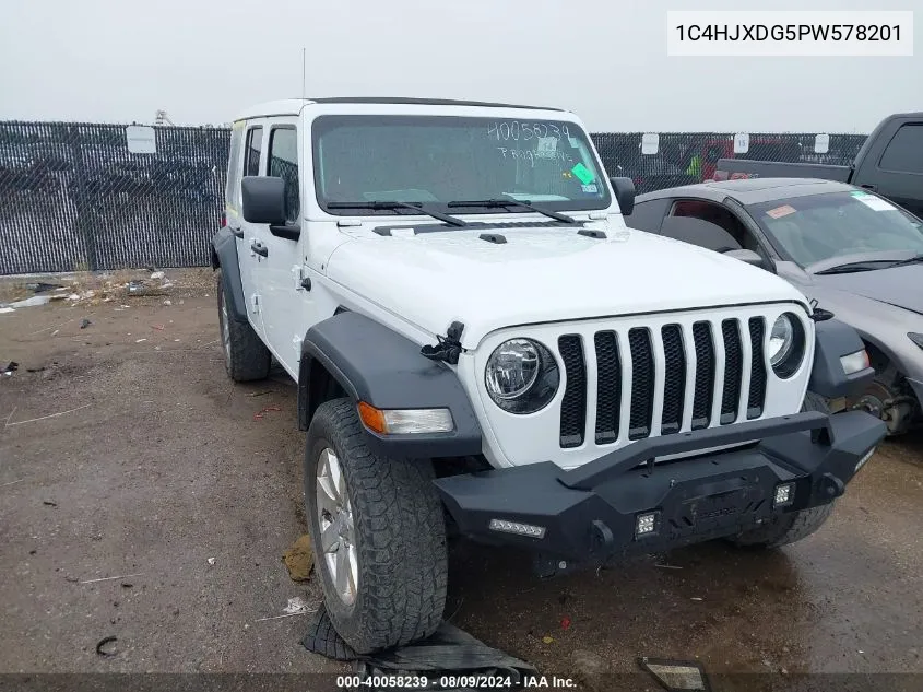 1C4HJXDG5PW578201 2023 Jeep Wrangler 4-Door Sport Altitude 4X4