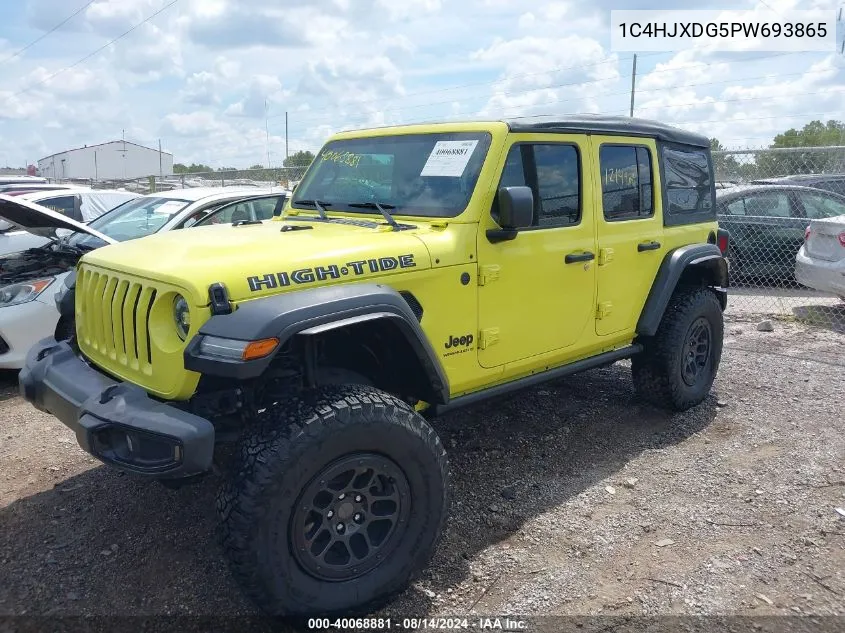 2023 Jeep Wrangler 4-Door High Tide 4X4 VIN: 1C4HJXDG5PW693865 Lot: 40068881