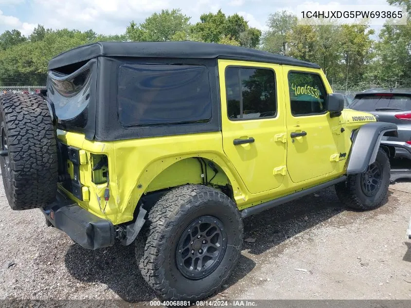 2023 Jeep Wrangler 4-Door High Tide 4X4 VIN: 1C4HJXDG5PW693865 Lot: 40068881