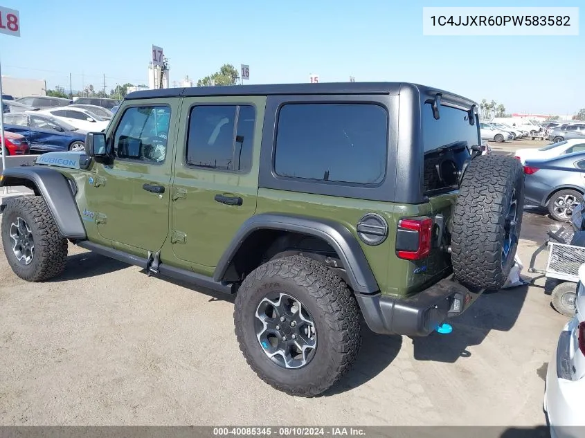 2023 Jeep Wrangler Rubicon 4Xe VIN: 1C4JJXR60PW583582 Lot: 40085345