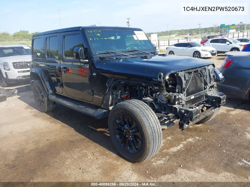 1C4HJXEN2PW520673 2023 Jeep Wrangler 4-Door High Altitude 4X4