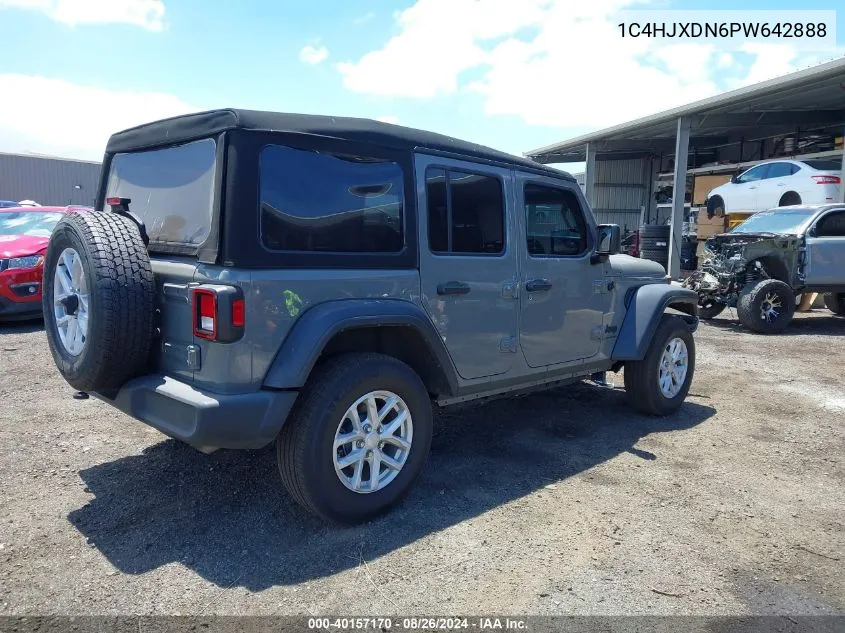 2023 Jeep Wrangler 4-Door Sport S 4X4 VIN: 1C4HJXDN6PW642888 Lot: 40157170