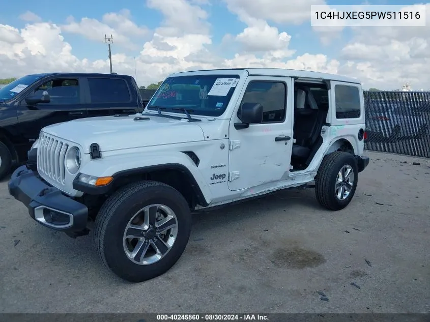 2023 Jeep Wrangler 4-Door Sahara 4X4 VIN: 1C4HJXEG5PW511516 Lot: 40245860