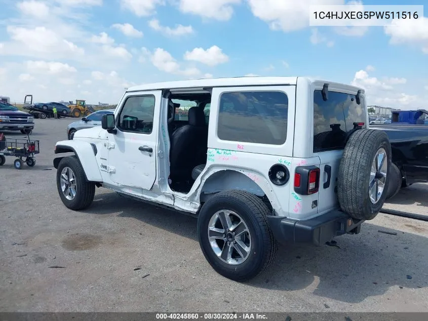 2023 Jeep Wrangler 4-Door Sahara 4X4 VIN: 1C4HJXEG5PW511516 Lot: 40245860