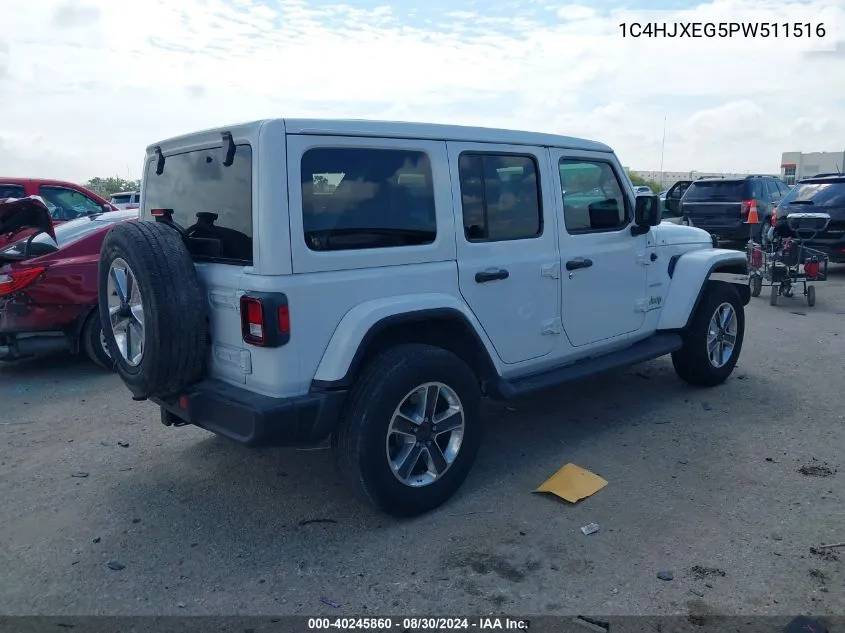 2023 Jeep Wrangler 4-Door Sahara 4X4 VIN: 1C4HJXEG5PW511516 Lot: 40245860