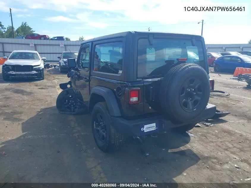 2023 Jeep Wrangler 2-Door Sport 4X4 VIN: 1C4GJXAN7PW656461 Lot: 40268065