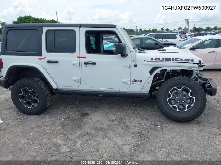 2023 Jeep Wrangler 4-Door Rubicon 4X4 VIN: 1C4HJXFG2PW600927 Lot: 40381250