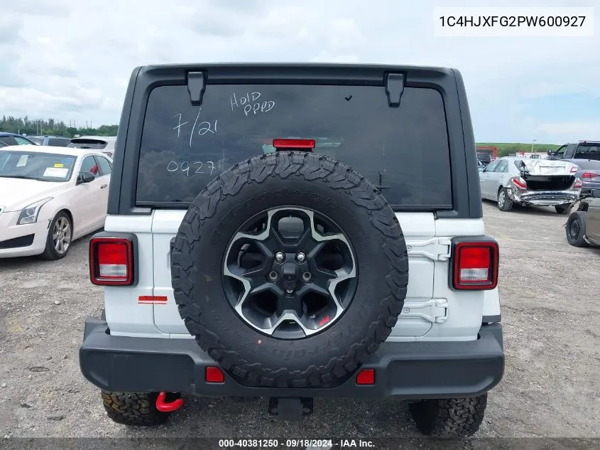 2023 Jeep Wrangler 4-Door Rubicon 4X4 VIN: 1C4HJXFG2PW600927 Lot: 40381250