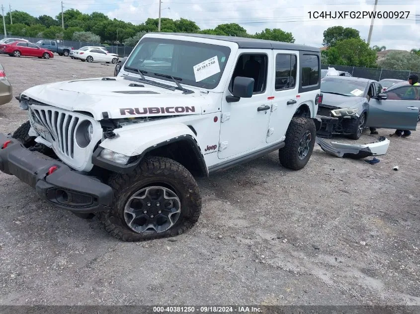 2023 Jeep Wrangler 4-Door Rubicon 4X4 VIN: 1C4HJXFG2PW600927 Lot: 40381250