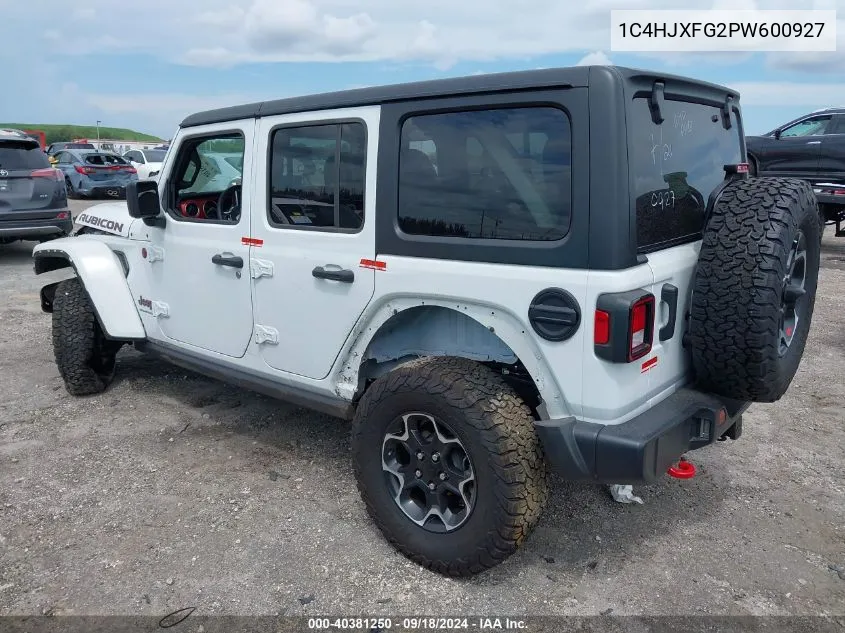 1C4HJXFG2PW600927 2023 Jeep Wrangler 4-Door Rubicon 4X4