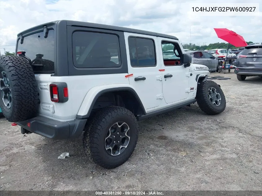 2023 Jeep Wrangler 4-Door Rubicon 4X4 VIN: 1C4HJXFG2PW600927 Lot: 40381250