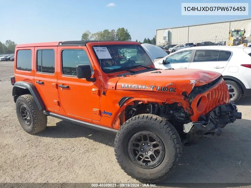 1C4HJXDG7PW676453 2023 Jeep Wrangler 4-Door High Tide 4X4