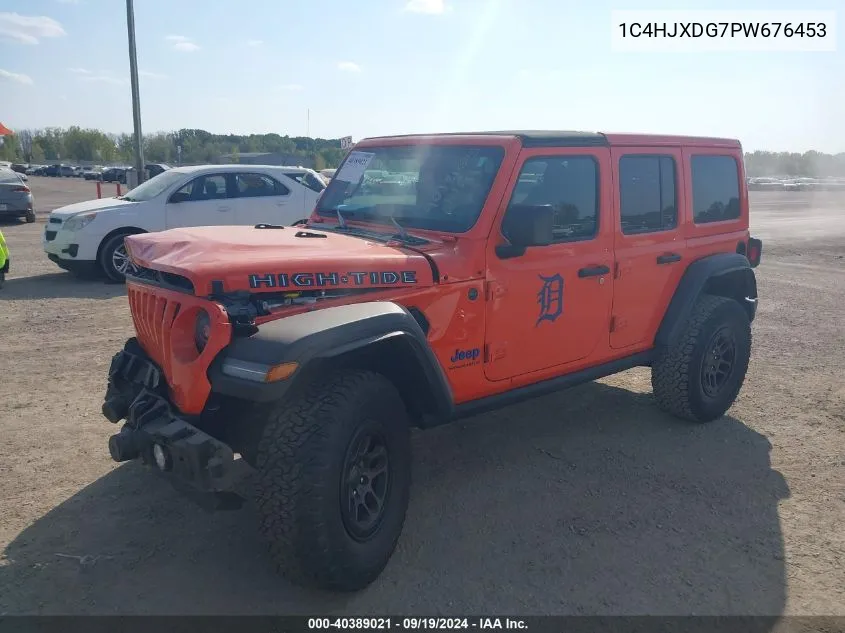 2023 Jeep Wrangler 4-Door High Tide 4X4 VIN: 1C4HJXDG7PW676453 Lot: 40389021