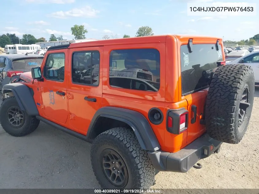 2023 Jeep Wrangler 4-Door High Tide 4X4 VIN: 1C4HJXDG7PW676453 Lot: 40389021