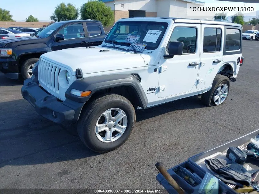 2023 Jeep Wrangler Sport VIN: 1C4HJXDGXPW615100 Lot: 40390037