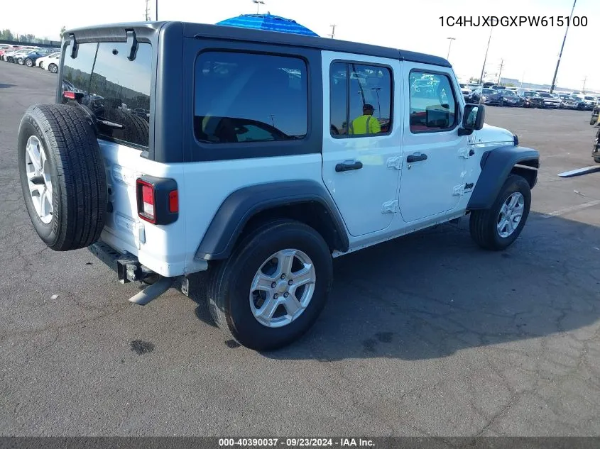 1C4HJXDGXPW615100 2023 Jeep Wrangler Sport