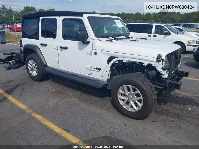 2023 Jeep Wrangler 4-Door Sport S 4X4 VIN: 1C4HJXDN0PW680424 Lot: 40409983