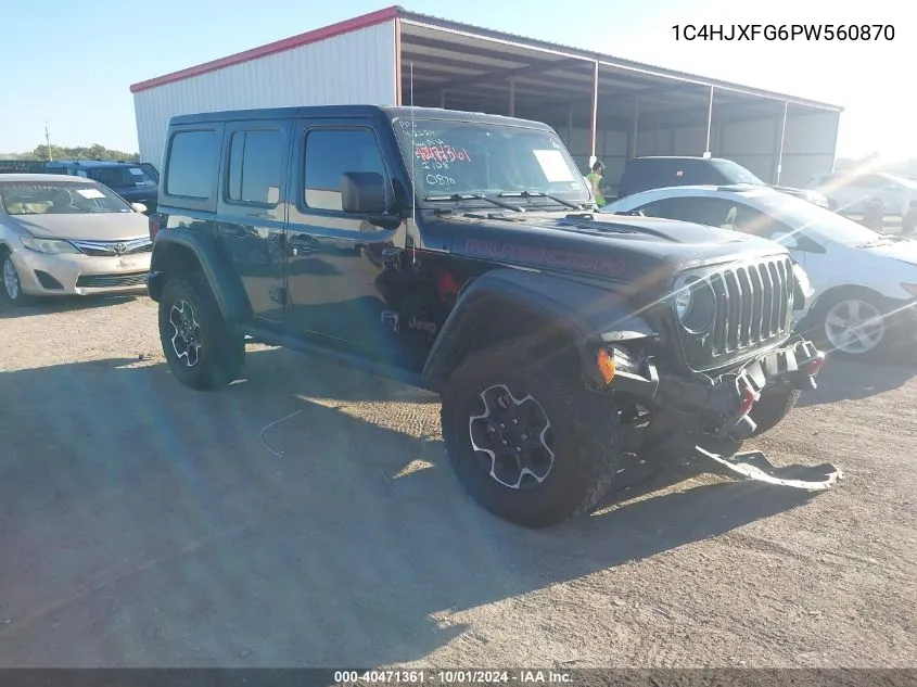 2023 Jeep Wrangler Rubicon VIN: 1C4HJXFG6PW560870 Lot: 40471361