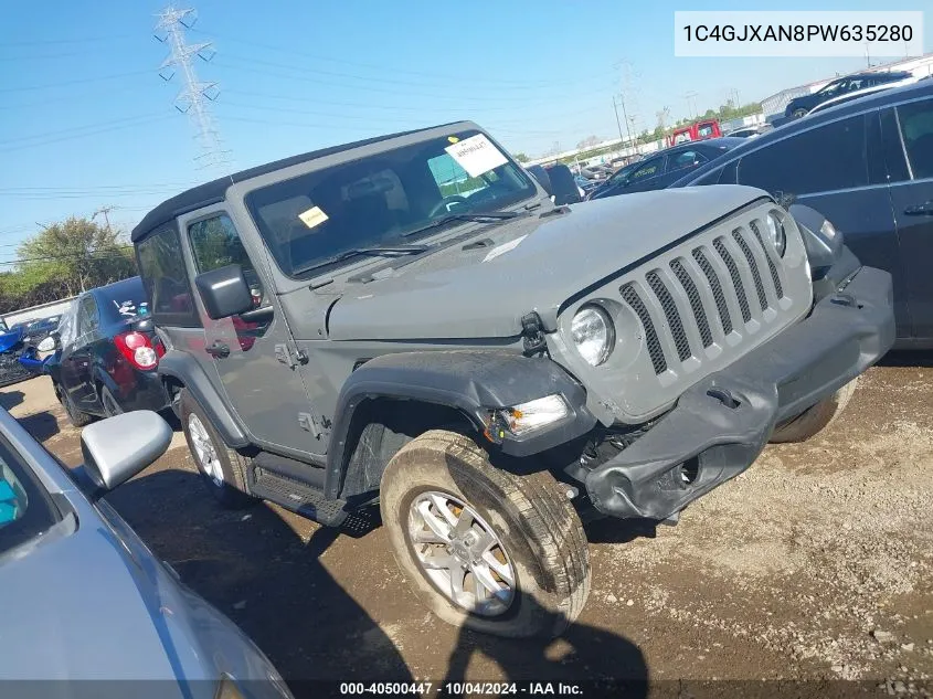 2023 Jeep Wrangler 2-Door Sport S 4X4 VIN: 1C4GJXAN8PW635280 Lot: 40500447