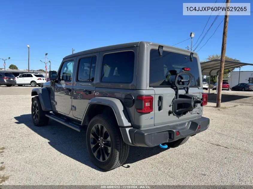 2023 Jeep Wrangler VIN: 1C4JJXP60PW529265 Lot: 40891212