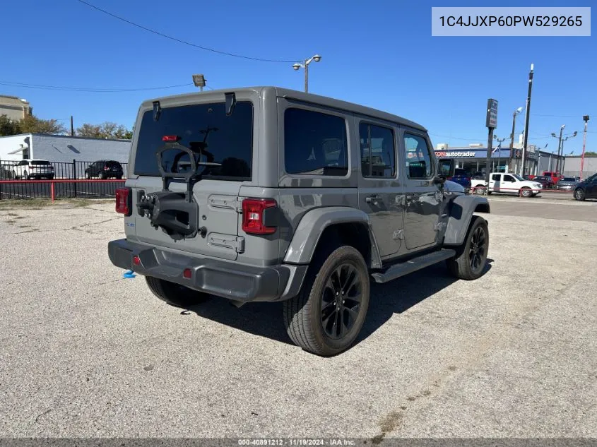 2023 Jeep Wrangler VIN: 1C4JJXP60PW529265 Lot: 40891212