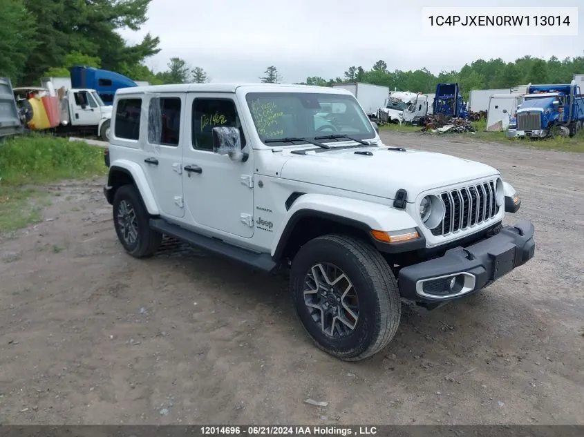 2024 Jeep Wrangler Sahara VIN: 1C4PJXEN0RW113014 Lot: 12014696