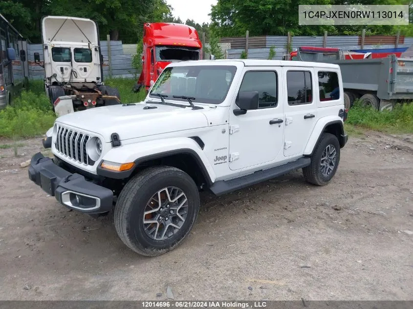 2024 Jeep Wrangler Sahara VIN: 1C4PJXEN0RW113014 Lot: 12014696