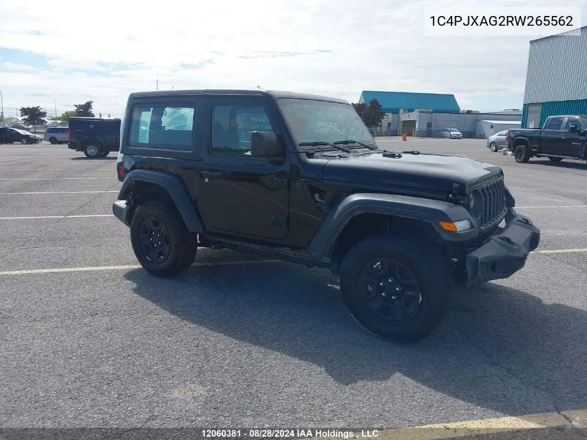 1C4PJXAG2RW265562 2024 Jeep Wrangler Sport