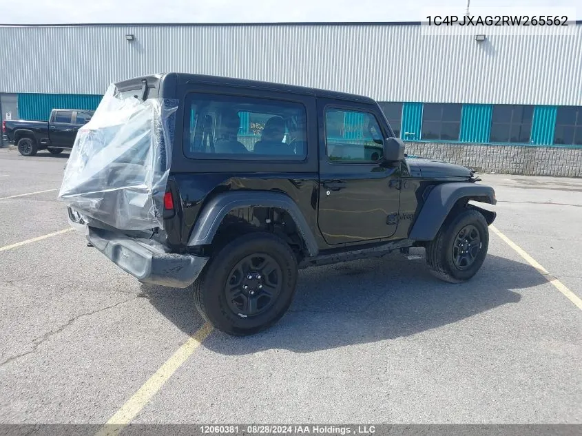 1C4PJXAG2RW265562 2024 Jeep Wrangler Sport