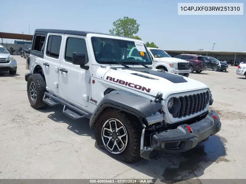 1C4PJXFG3RW251310 2024 Jeep Wrangler 4-Door Rubicon 4X4