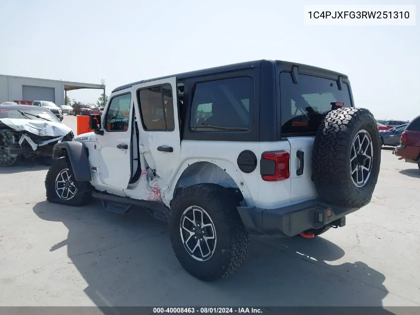 1C4PJXFG3RW251310 2024 Jeep Wrangler 4-Door Rubicon 4X4