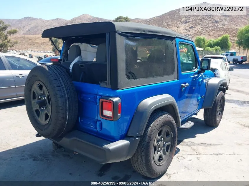 1C4PJXAG0RW229272 2024 Jeep Wrangler 2-Door Sport 4X4