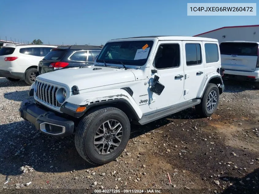 2024 Jeep Wrangler 4-Door Sahara 4X4 VIN: 1C4PJXEG6RW260472 Lot: 40702523