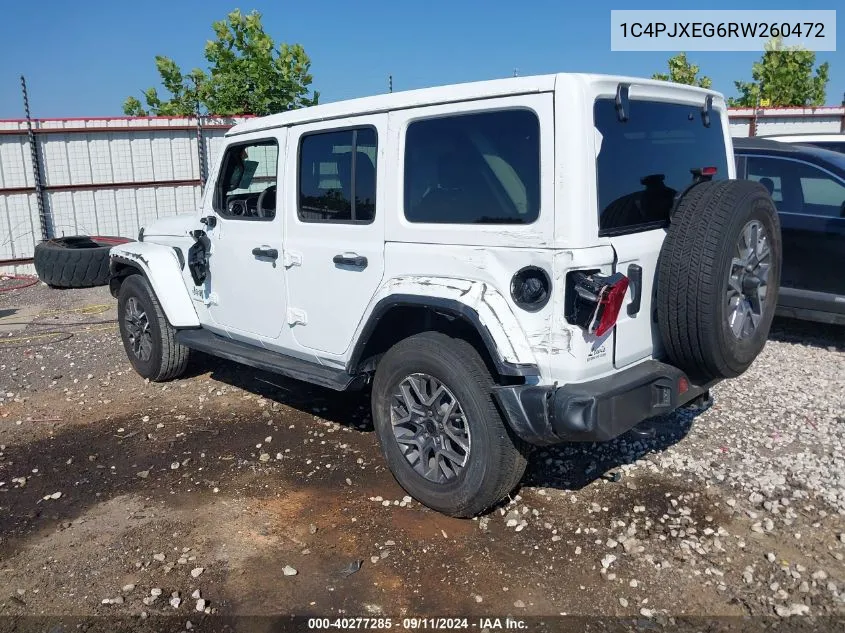 2024 Jeep Wrangler 4-Door Sahara 4X4 VIN: 1C4PJXEG6RW260472 Lot: 40702523