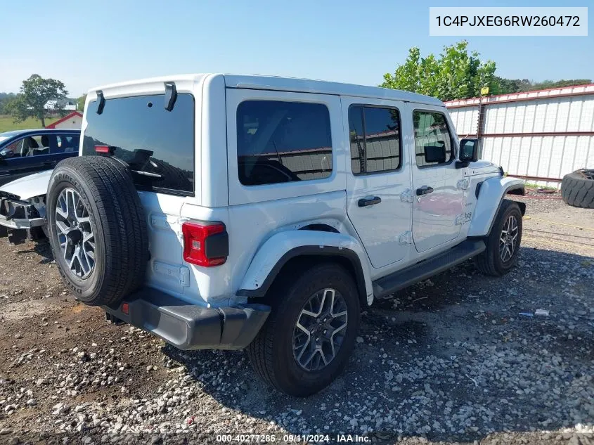 2024 Jeep Wrangler 4-Door Sahara 4X4 VIN: 1C4PJXEG6RW260472 Lot: 40702523