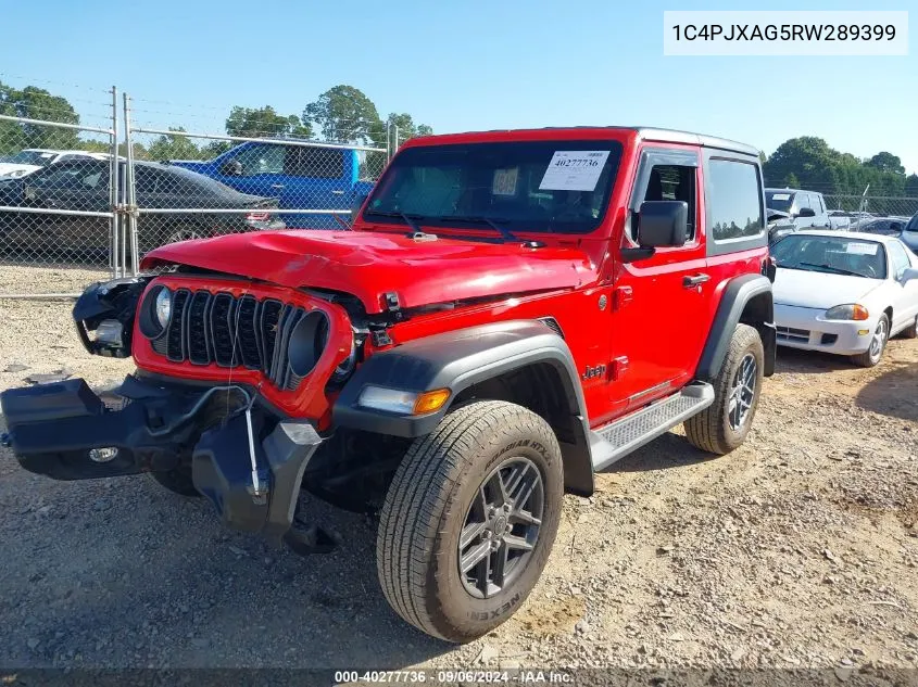 2024 Jeep Wrangler Sport VIN: 1C4PJXAG5RW289399 Lot: 40277736