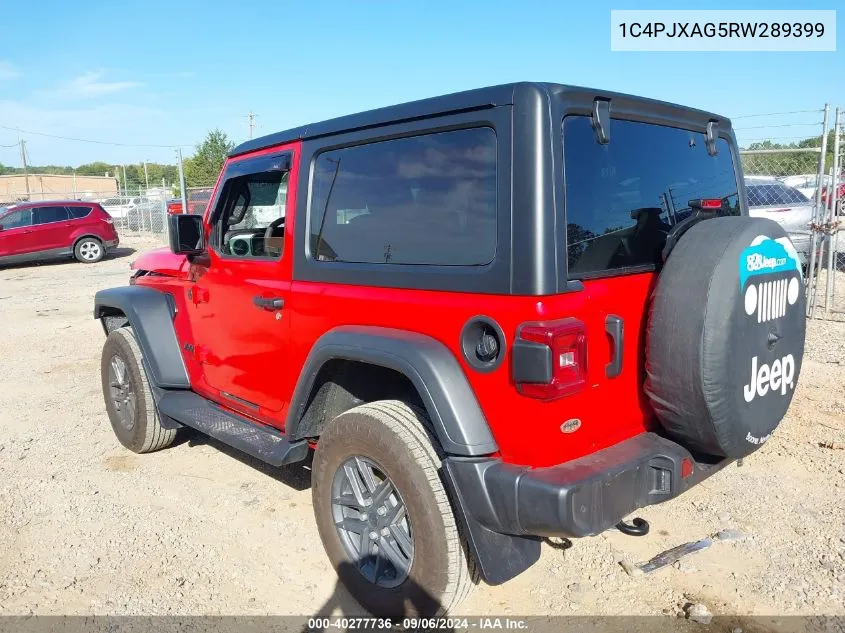 2024 Jeep Wrangler Sport VIN: 1C4PJXAG5RW289399 Lot: 40277736