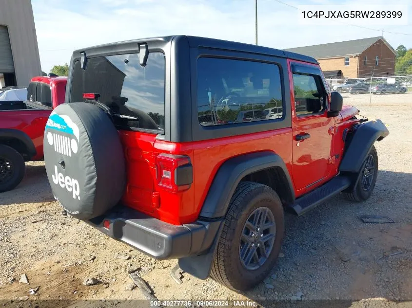 2024 Jeep Wrangler Sport VIN: 1C4PJXAG5RW289399 Lot: 40277736