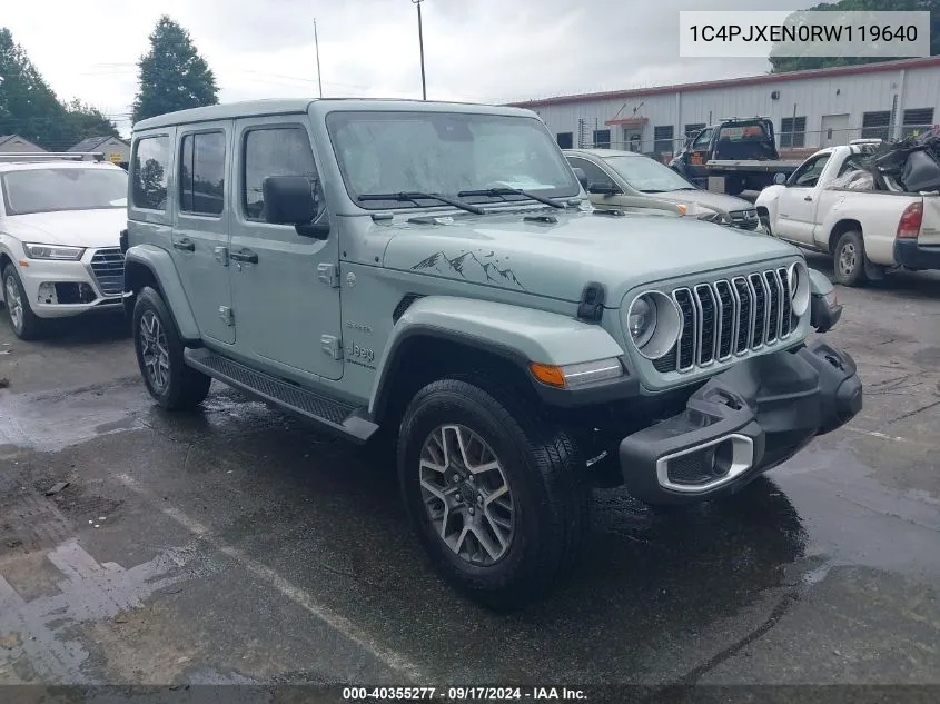 2024 Jeep Wrangler 4-Door Sahara 4X4 VIN: 1C4PJXEN0RW119640 Lot: 40355277